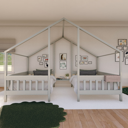 Pat Dublu tip Căsuță, DOMUM