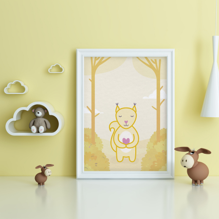 Carte - Poster A3, Veveriță