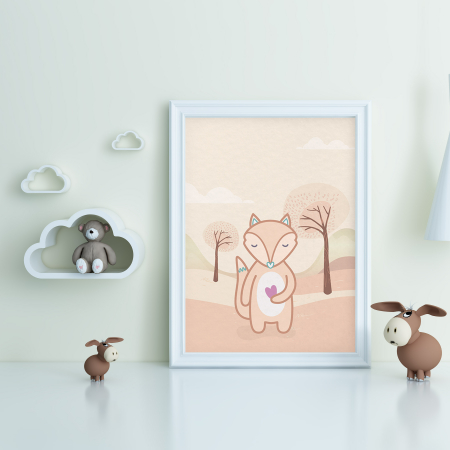 Carte - Poster A3, Vulpe