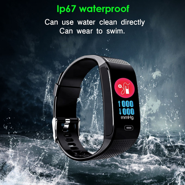 Bratara fitness MoreFIT™ CK18S, BT 4.0, Puls, Pedometru, Ritm cardiac, Display color, Monitorizare somn, Mod Sport, Notificari Apeluri si Mesaje, Stand-by 20 zile, Android, iOS, Negru [3]