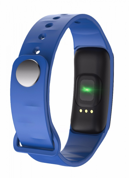 Bratara fitness MoreFIT™ FitGear C18, Puls, Ritm cardiac, Pedometru, Tensiune, Calorii, Notificari, Monitorizare somn, Stand-by 15 zile,  BT 4.0, Albastru [4]