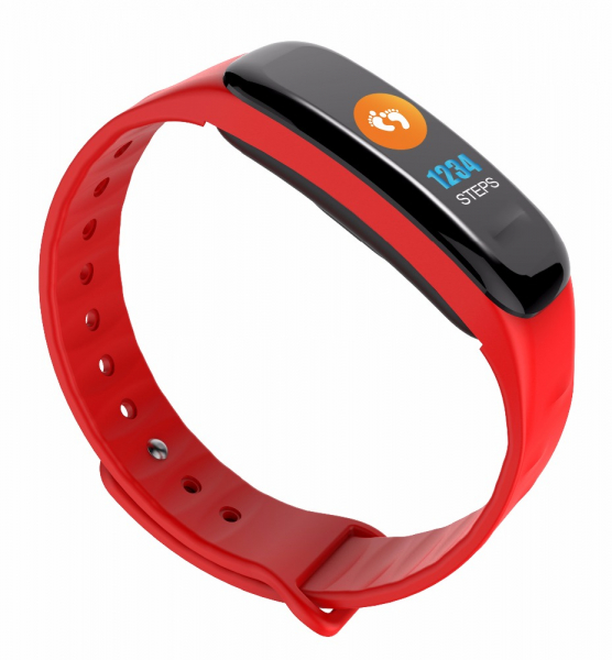 Bratara fitness MoreFIT™ FitGear C18, Puls, Ritm cardiac, Pedometru, Tensiune, Calorii, Notificari, Monitorizare somn, Stand-by 15 zile,  BT 4.0, Rosu [3]