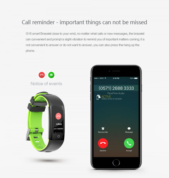 Bratara fitness MoreFIT™ G16, ecran color IPS, IP67, puls dinamic, tensiune, nivel oboseala, monitorizare somn, 5 stiluri display, stand-by 21 zile, Android, iOS, notificari, negru/albastru [2]