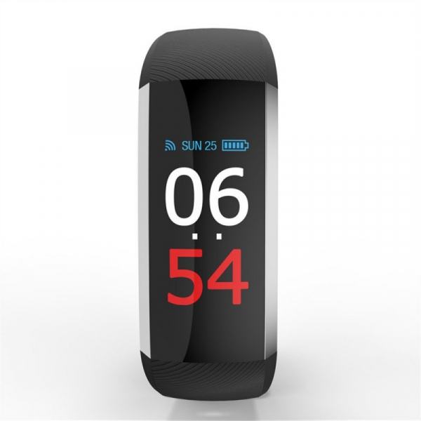 Bratara fitness MoreFIT™ G19, ecran color TFT, IP67, puls dinamic 24/24h ,oxigen ,tensiune, nivel oboseala, monitorizare somn,  remote camera, stand-by 21 zile, Android, iOS, notificari, negru [2]