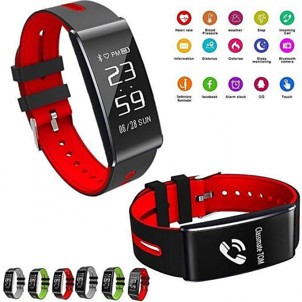 Bratara fitness MoreFIT™ HM68, BT 4.0, Puls, Tensiune Arteriala, Ritm Cardiac, Oxigen Sange, Monitorizare Somn, Pedometru, Nivel Oboseala, Notificari, Alarma, Rezistenta la Apa IP67, Stand-by 10 zile, [3]