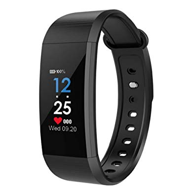 Bratara fitness MoreFIT™ i9,  BT 4.0, Puls, Tensiune, Nivel Oboseala, Pedometru, Calorii, Distanta, Monitorizare Somn, Rezistenta la Apa IP68, Android, iOS, Notificari, Negru [4]