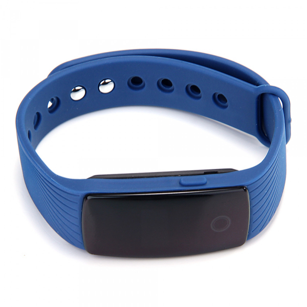 Bratara fitness MoreFIT™ ID107 Pro , BT 4.0 , monitorizare puls si somn , actionare camera smart , cronometru, notificari apeluri si sms, Android, iOS, vibratii, albastru [6]