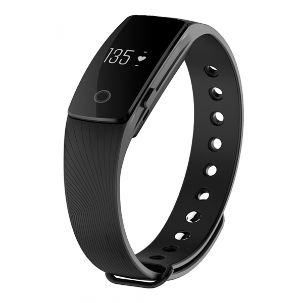 Bratara fitness MoreFIT™ ID107 Pro , BT 4.0 , monitorizare puls si somn , actionare camera smart , cronometru, notificari apeluri si sms, Android, iOS, vibratii, negru [7]