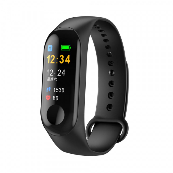 Bratara fitness MoreFIT™ M3 Plus Color, Display HD, rezistenta la apa, multi sport, monitorizare puls si tensiune, nivel oboseala, notificari apeluri mesaje si aplicatii , stand-by 15 zile, remote cam [1]
