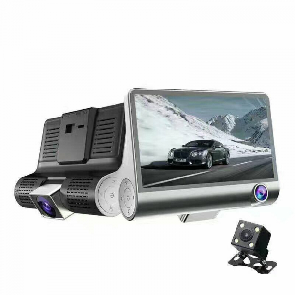 Camera auto DVR FreeWay™ C3, 3 Camere, 1080p 30Fps FullHD, G-senzor, lentile Sony , super night vision, suport prindere , 4 inch LCD, unghi de filmare 170 grade, inregistrare ciclica ( bucla , looping [2]