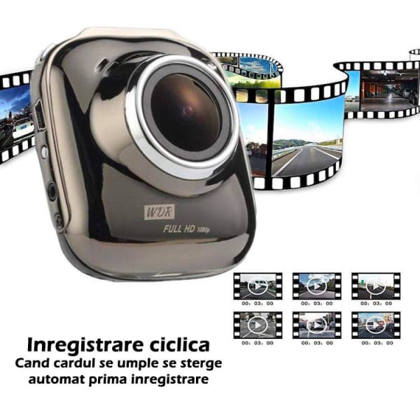 Camera Auto DVR FreeWay™ M008, FullHD 2MP 30fps, G-senzor, Lentile Sony, 2 inch LCD, Super Night Vision, Unghi De Filmare 170 Grade, Suport prindere, Detectare miscare, Inregistrare Ciclica ( bucla ,  [3]