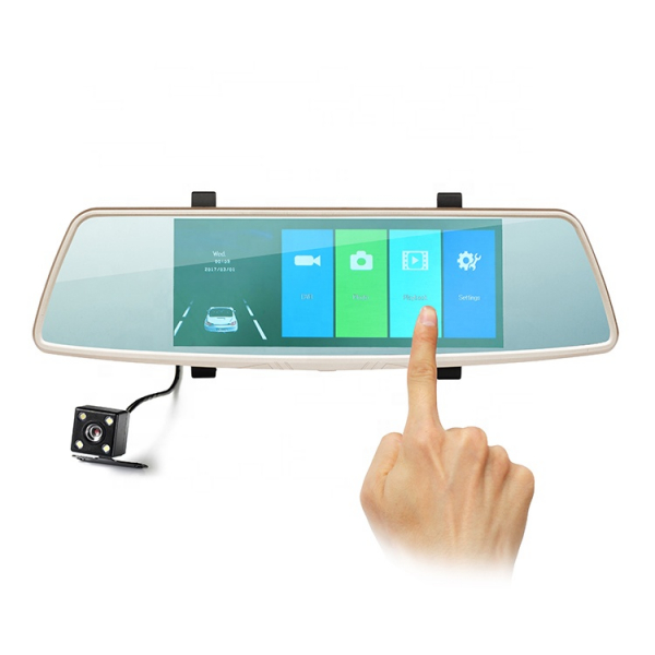 Camera Auto Oglinda Smart TouchScreen DVR FreeWay™ L1006, camera dubla, 2MP 1080p FullHD, G-senzor, lentile Sony , super night vision, suport prindere , 5 inch HD LCD, unghi de filmare 140 grade, inre [1]