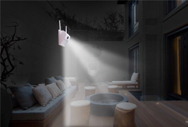 Camera de supraveghere IP WIFI BabyToy™ AG31 , Exterior , Conectare Telefon / PC, lampa de perete 32 LED-uri, night vision color, rezistenta la apa, FullHD 1920*1080, camera 2.0 MP, senzor miscare, al [3]