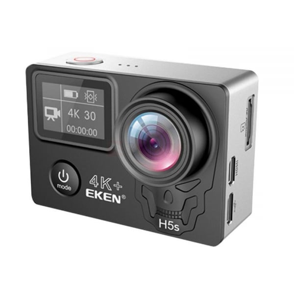 Camera Video Sport Eken H5s+ 4k+ 12MP UHD 30fps EIS (stabilizator), Wi-Fi, 2" LCD touch screen + dual dispaly , telecomanda, accesorii, carcasa waterproof 100feet, unghi de filmare 170 grade, ultra sl [2]