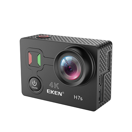 Camera Video Sport Eken H7s Pro 4k+ 14MP UHD @30fps, Wi-Fi, Touch screen, 2"LCD Dual dispaly , telecomanda, accesorii, carcasa waterproof 30m , negru [2]