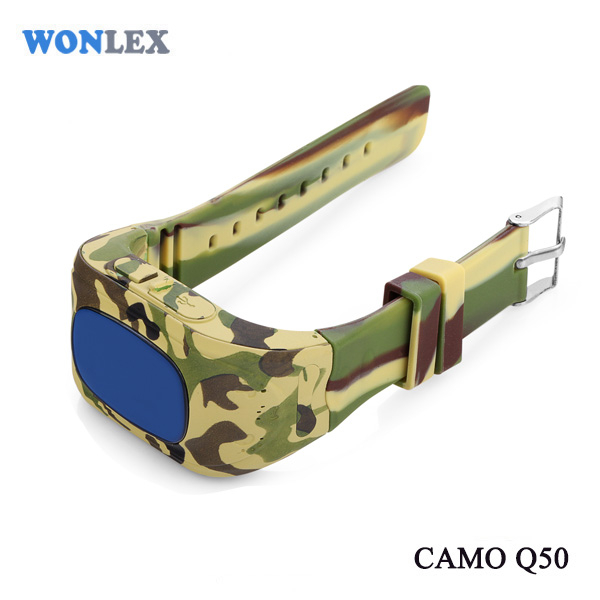 Ceas smartwatch cu GPS copii MoreFIT™ Q50 , functie telefon, monitorizare GPS in timp real , Wi-FI, buton SOS si monitorizare spion, galben camo +SIM prepay cadou [4]