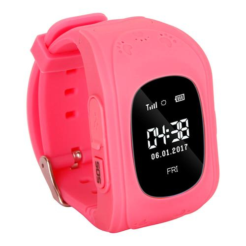 Ceas smartwatch cu GPS copii MoreFIT™ Q50 , functie telefon, monitorizare GPS in timp real , Wi-FI, buton SOS si monitorizare spion, roz +SIM prepay cadou [4]
