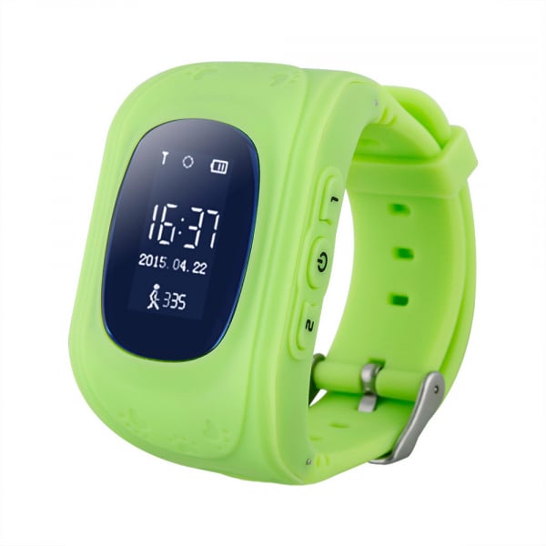 Ceas smartwatch cu GPS copii MoreFIT™ Q50, functie telefon, monitorizare GPS in timp real , Wi-FI, buton SOS si monitorizare spion, verde +SIM prepay cadou [1]