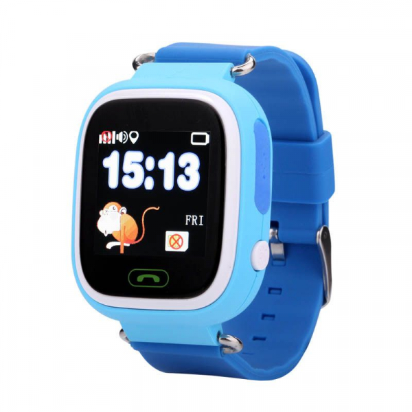 Ceas smartwatch GPS copii MoreFIT™ GW100 Plus , cu GPS si functie telefon, Wi-Fi, ecran 1.22" touchscreen, Bluetooth, tripla pozitionare, Buton SOS, vibratii, Albastru + SIM prepay cadou [5]