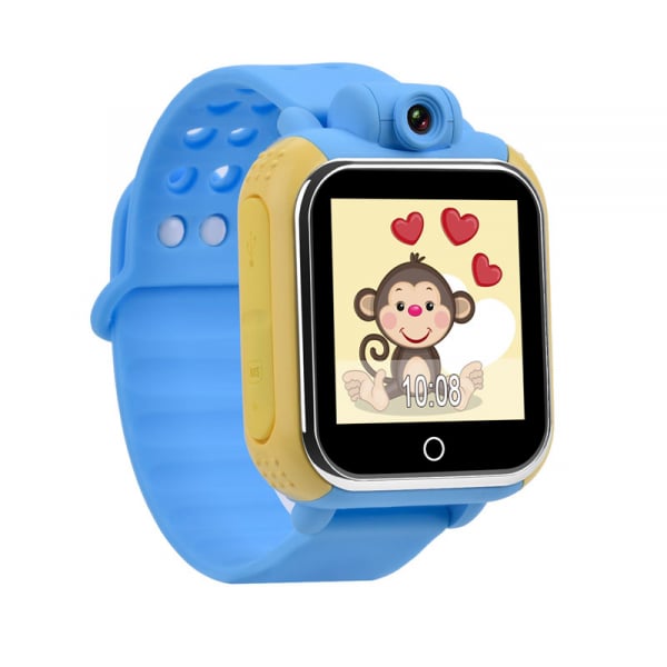 Ceas smartwatch GPS copii MoreFIT™ GW1000 3G Pro , GPS, camera 2MP, Wi-FI si functie telefon, ecran touchscreen 1.54", buton SOS, Albastru + SIM prepay cadou [4]