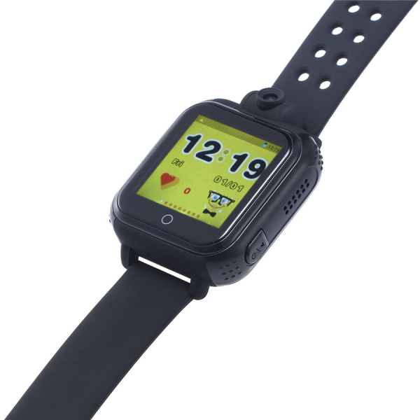 Ceas smartwatch GPS copii MoreFIT™ GW1000x 3G Pro , GPS, camera 2MP, Wi-FI si functie telefon, ecran touchscreen 1.54", buton SOS, Negru [4]
