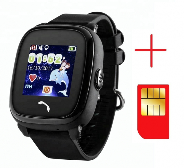 Ceas smartwatch GPS copii MoreFIT™ GW400s Pro , cu GPS si functie telefon, Wi-Fi, rezistent la apa, ecran touchscreen 1.22", monitorizare spion, buton SOS, negru + SIM prepay cadou [3]