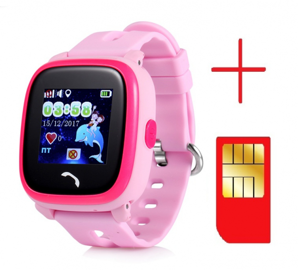 Ceas smartwatch GPS copii MoreFIT™ GW400s Pro , cu GPS si functie telefon, Wi-Fi, rezistent la apa, ecran touchscreen 1.22", monitorizare spion, buton SOS, roz +SIM prepay cadou [3]