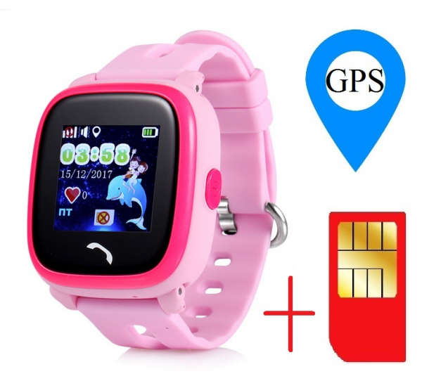 Ceas smartwatch GPS copii MoreFIT™ GW400s Pro , cu GPS si functie telefon, Wi-Fi, rezistent la apa, ecran touchscreen 1.22", monitorizare spion, buton SOS, roz +SIM prepay cadou [2]