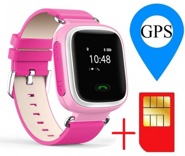 Ceas smartwatch GPS copii MoreFIT™ GW900s, cu GPS si functie telefon, monitorizare spion, pozitie GPS si LBS, buton SOS, Roz + SIM prepay cadou [2]