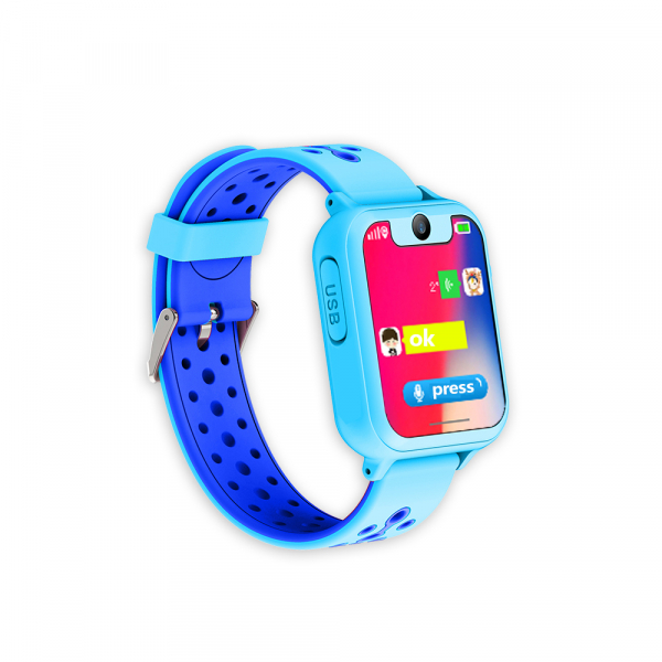 Ceas smartwatch GPS copii MoreFIT™ MX600, functie telefon, monitorizare GPS, localizare camera foto, monitorizare spion, touchscreen, lanterna, buton SOS, perimetru siguranta, albastru + SIM prepay ca [3]