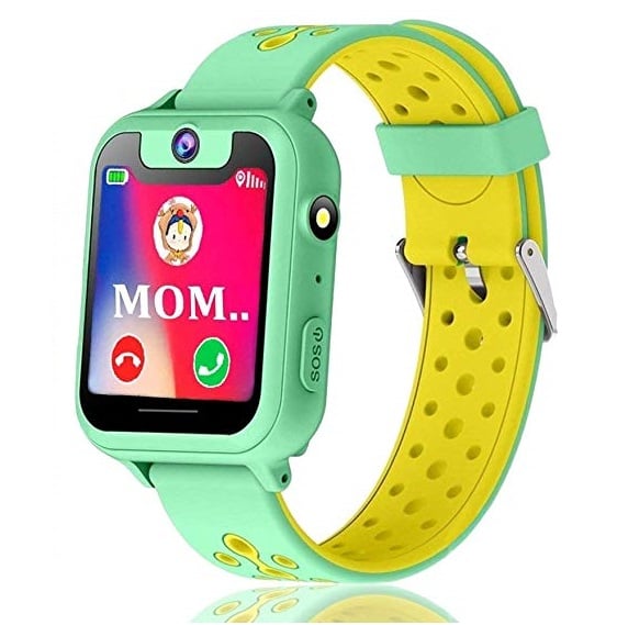 Ceas smartwatch GPS copii MoreFIT™ MX600, functie telefon, monitorizare GPS, localizare camera foto, monitorizare spion, touchscreen, lanterna , buton SOS, perimetru siguranta , verde + SIM prepay cad [1]