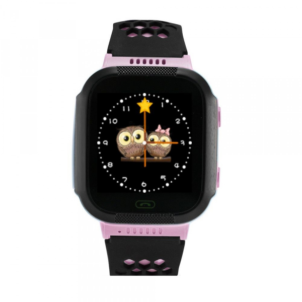Ceas smartwatch GPS copii MoreFIT™ Q528, cu GPS prin lbs si functie telefon, localizare camera foto, monitorizare spion, display touchsreen color, lanterna, buton SOS, Roz [2]