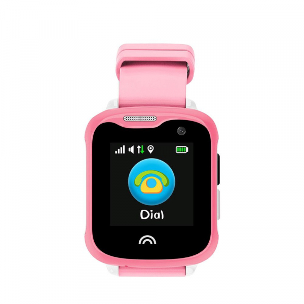 Ceas smartwatch GPS copii sau adultii MoreFIT™ KT05, cu GPS si functie telefon,Wi-Fi, monitorizare spion, buton SOS, Roz [1]