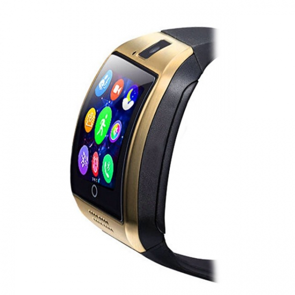 Ceas Smartwatch MoreFIT™  Q18 Plus Pro, cu sim, display 1.54", camera foto, carcasa metalica, ecran curbat, NFC, BT 3.0, auriu [3]