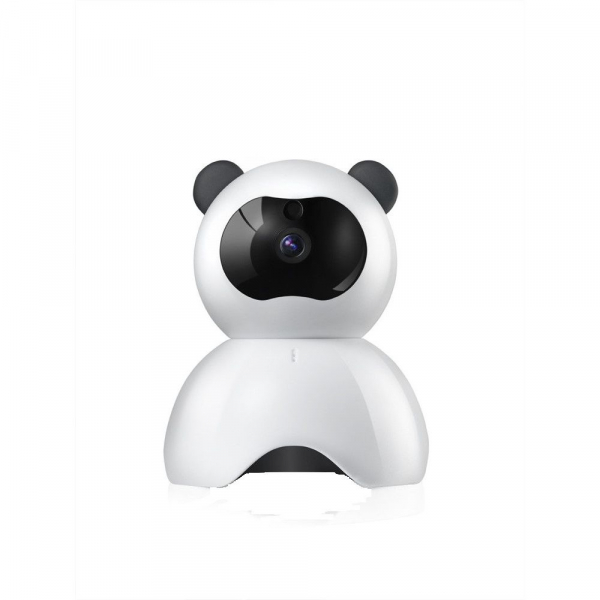 Set Camera de supraveghere IP WIFI BabyToy™ AG18 , Conectare Telefon / PC , Night vision, Rotire automata, FullHD 1920*1080, camera 2.0 MP, senzor miscare, alb + sticker "obiectiv supravegheat video" [3]