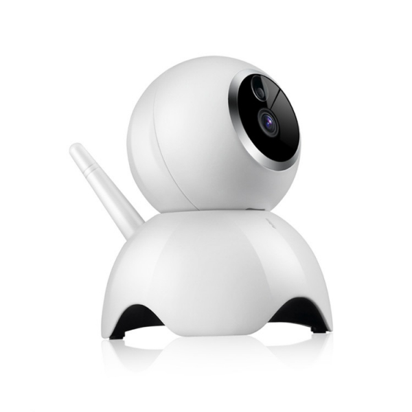 Set Camera de supraveghere IP WIFI BabyToy™ AG19 , Conectare Telefon / PC, Night vision, Rotire automata, HD 1280*720, camera 1.0 MP, senzor miscare, alb + sticker "obiectiv supravegheat video" [3]