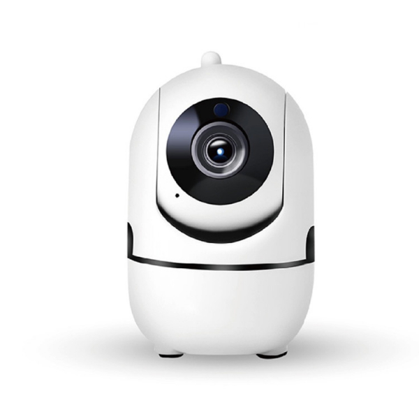 Set Camera de supraveghere IP WIFI BabyToy™ AG26 , Full HD 2MP, Night vision, Conectare telefon / PC , Rotire automata, rezolutie 1920*1080 , senzor miscare, alb + bratara BabyToy + sticker "obiectiv  [2]