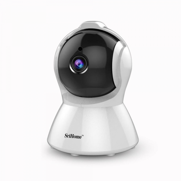 Set Camera de supraveghere IP WIFI Sricam™ SH025 Plus SriHome , FullHD 2MP , Auto Tracking , Conectare Telefon / PC , Night vision, Rotire automata rapida, rezolutie 1920*1080, senzor miscare, hotspot [4]