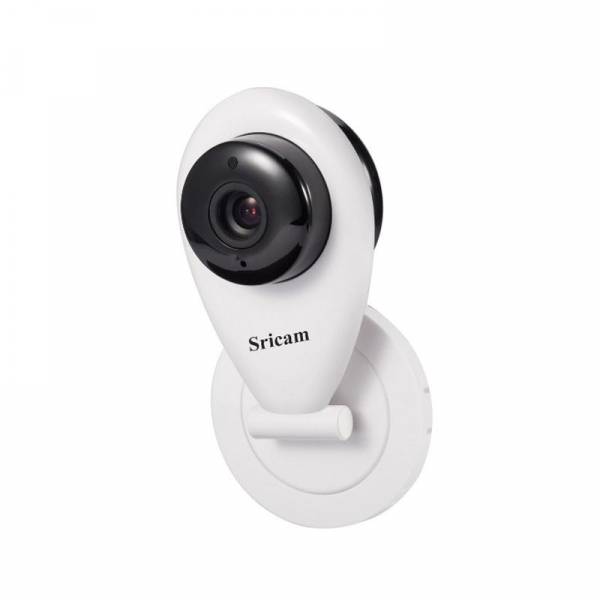 Set Camera de supraveghere IP WIFI Sricam™ SP009 Plus, Conectare Telefon / PC , Night vision, Notificare pe mail, Sunet bidirectional,  HD 1280*720, camera 1.0 MP, senzor miscare + sticker "obiectiv s [4]