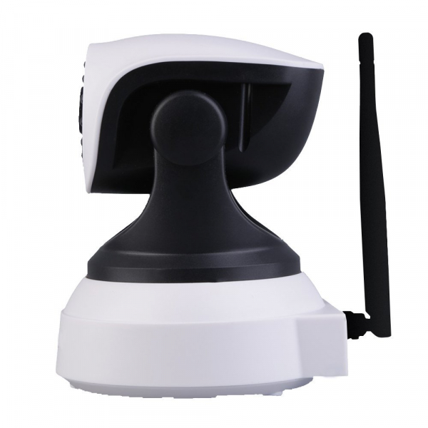 Set Camera de supraveghere IP WIFI Sricam™ SP017 Plus , Conectare Telefon / PC , Night vision, Rotire automata rapida, FullHD 1920*1080, camera 2.0 MP, senzor miscare, alb + sticker "obiectiv supraveg [3]