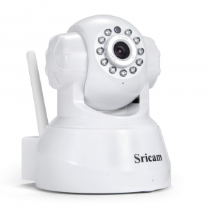 Baby Monitor Wireless Sricam™ SP012 ,Conectare Telefon/PC, Monitorizare Video Audio Bebelusi , Vedere Nocturna, Sunet bidirectional, Push to talk, Rotire automata, Senzor miscare, Alb [3]