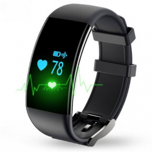 Bratara fitness MoreFIT™ D21,  BT 4.0, Pedometru, Puls, Tensiune, Nivel oboseala, Monitorizare somn, Calendar, Notificari apeluri,  Stand-by 15 zile, Android, iOS, Notificari, Remote camera, Negru [0]