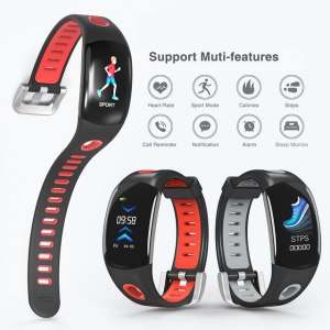 Bratara fitness MoreFIT™ DM11, ecran color 3D curbat, IP68, puls dinamic Bosch, management somn, stand by 10 zile, notificari, rosu [1]