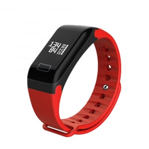 Bratari fitness - Bratara fitness MoreFIT™ F1 Pro , BT 4.0, rezistenta la apa, puls, nivel oxigen, tensiune, Android, iOS, intrare apeluri, vibratii, rosu