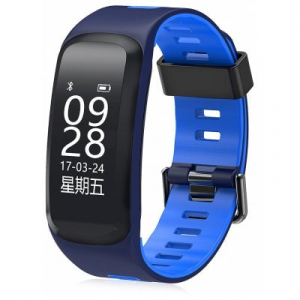 Bratari fitness - Bratara fitness MoreFIT™ F4 Pro Plus, IP68 submersibila, puls dinamic, tensiune, vremea, altitudine, UV index, Android, iOS, notificari, albastru