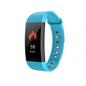 Bratara fitness MoreFIT™ i9, BT 4.0, Puls, Tensiune, Nivel Oboseala, Pedometru, Calorii, Distanta, Monitorizare Somn, Rezistenta la Apa IP68, Android, iOS, Notificari, Albastru [0]