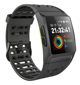 Bratara fitness MoreFIT™ P1 Plus,  BT 4.0, puls, tensiune, oxigen, nivel oboseala, stand-by 20 zile, Android, iOS, notificari, remote camera, negru [2]