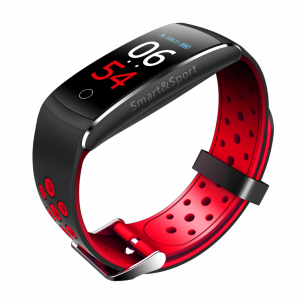 Bratara fitness MoreFIT™ Q8s Pro Color, BT 4.0, heart rate, tensiune, management somn, OLED 0.96 inch, IP68 submersibilia, Rosu [3]