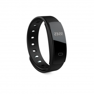 Bratari fitness - Bratara fitness MoreFIT™  QS80 , BT 4.0, heart rate, tensiune, management somn, OLED 0.96 inch, IP68 submersibilia, Negru