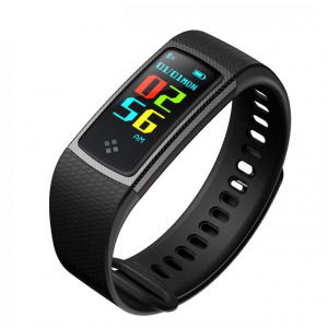Bratara fitness MoreFIT™ S9 Pro, ecran color, BT 4.0, monitorizare puls dinamic, nivel oxigen, monitorizare somn Android, iOS, notificari, curea carbon, negru [0]
